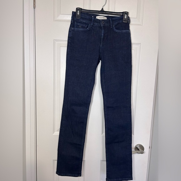 4/$20 Scotch & Soda women’s supreme slim straight stretch dark wash jeans 26x32 - Picture 2 of 13